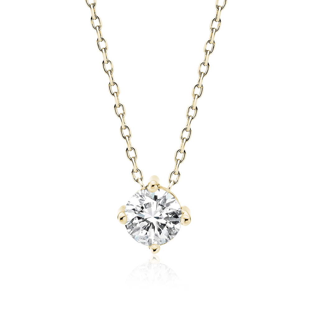 Lantisor argint placat cu aur galben cu pandantiv cu piatra DiAmanti Z2199NG_W5-DIA Lantisor argint placat cu aur galben cu pandantiv cu piatra DiAmanti Z2199NG_W5-DIA